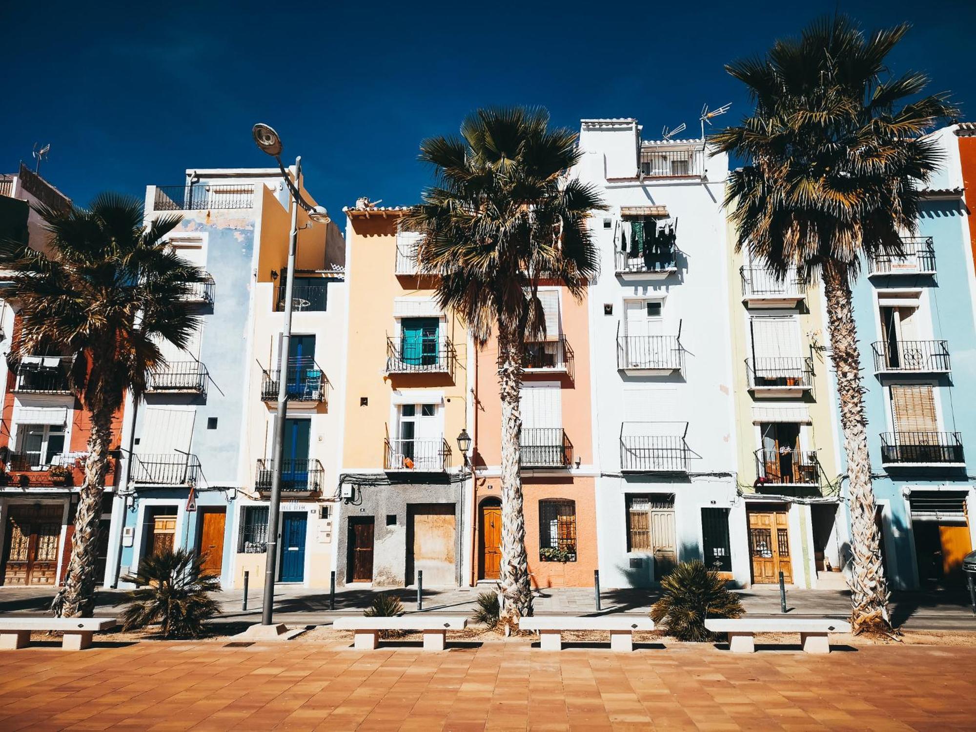 Big Apartment At Beach With Terrace Valencia Bagian luar foto